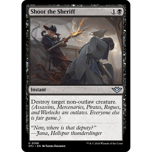 Image for Shoot the Sheriff (106) (OTJ) - Magic: The Gathering