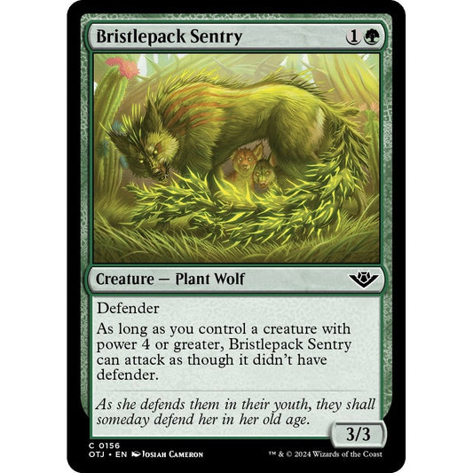 Image for Bristlepack Sentry (156) (OTJ) - Magic: The Gathering
