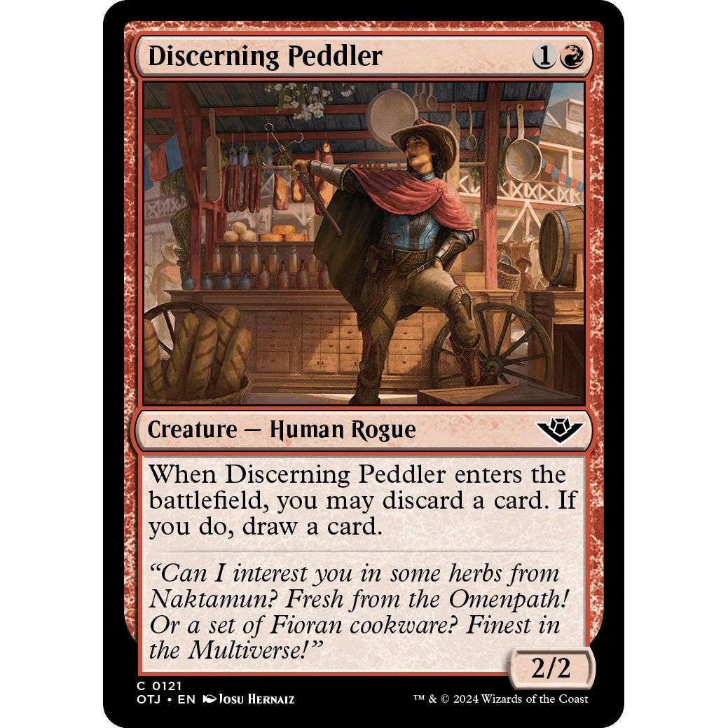 Image for Discerning Peddler (121) (OTJ) - Magic: The Gathering