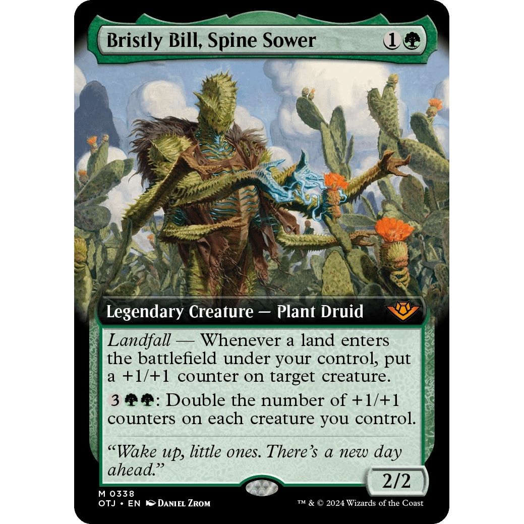 Image for Bristly Bill, Spine Sower (Extended Art) (338) (OTJ) - Magic: The Gathering