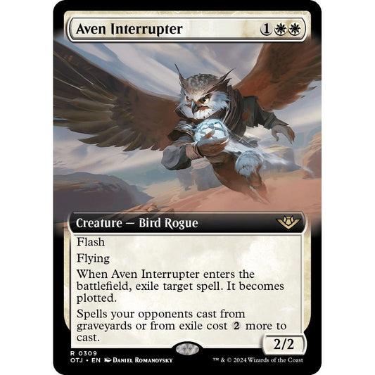 Image for Aven Interrupter (Extended Art) (309) (OTJ) - Magic: The Gathering