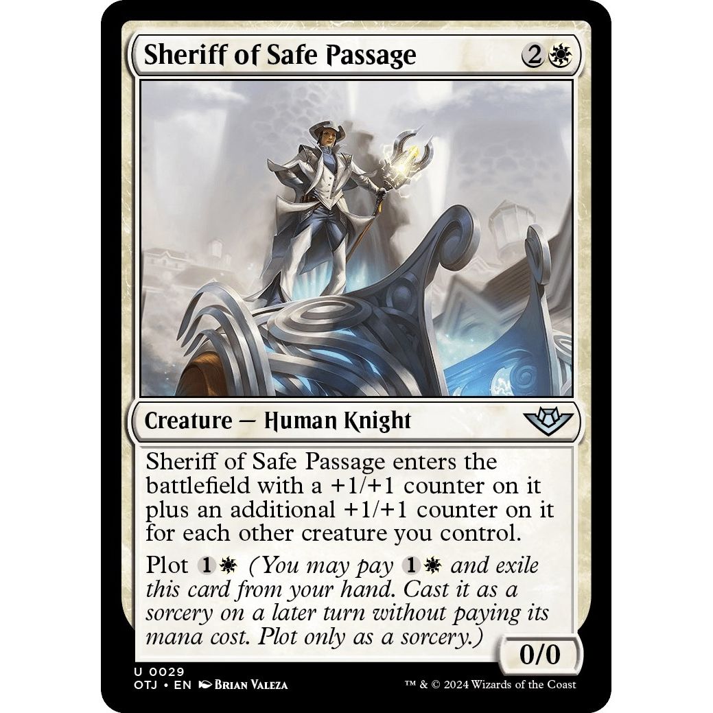 Image for Sheriff of Safe Passage (29) (OTJ) - Magic: The Gathering