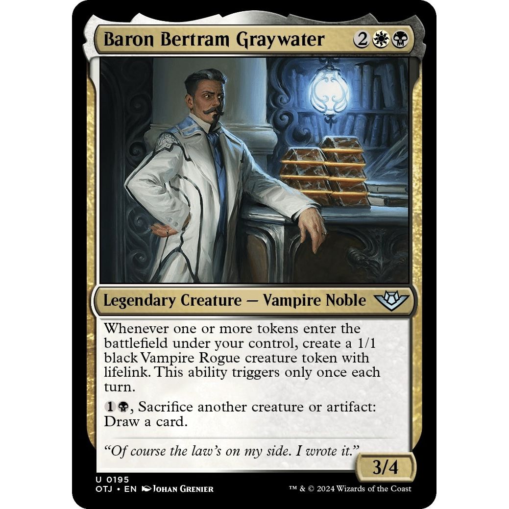 Image for Baron Bertram Graywater (195) (OTJ) - Magic: The Gathering