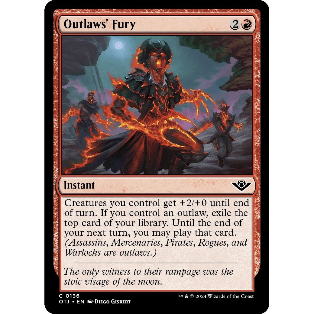 Image for Outlaws' Fury (136) (OTJ) - Magic: The Gathering