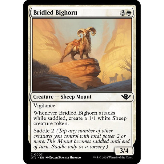 Image for Bridled Bighorn (7) (OTJ) - Magic: The Gathering