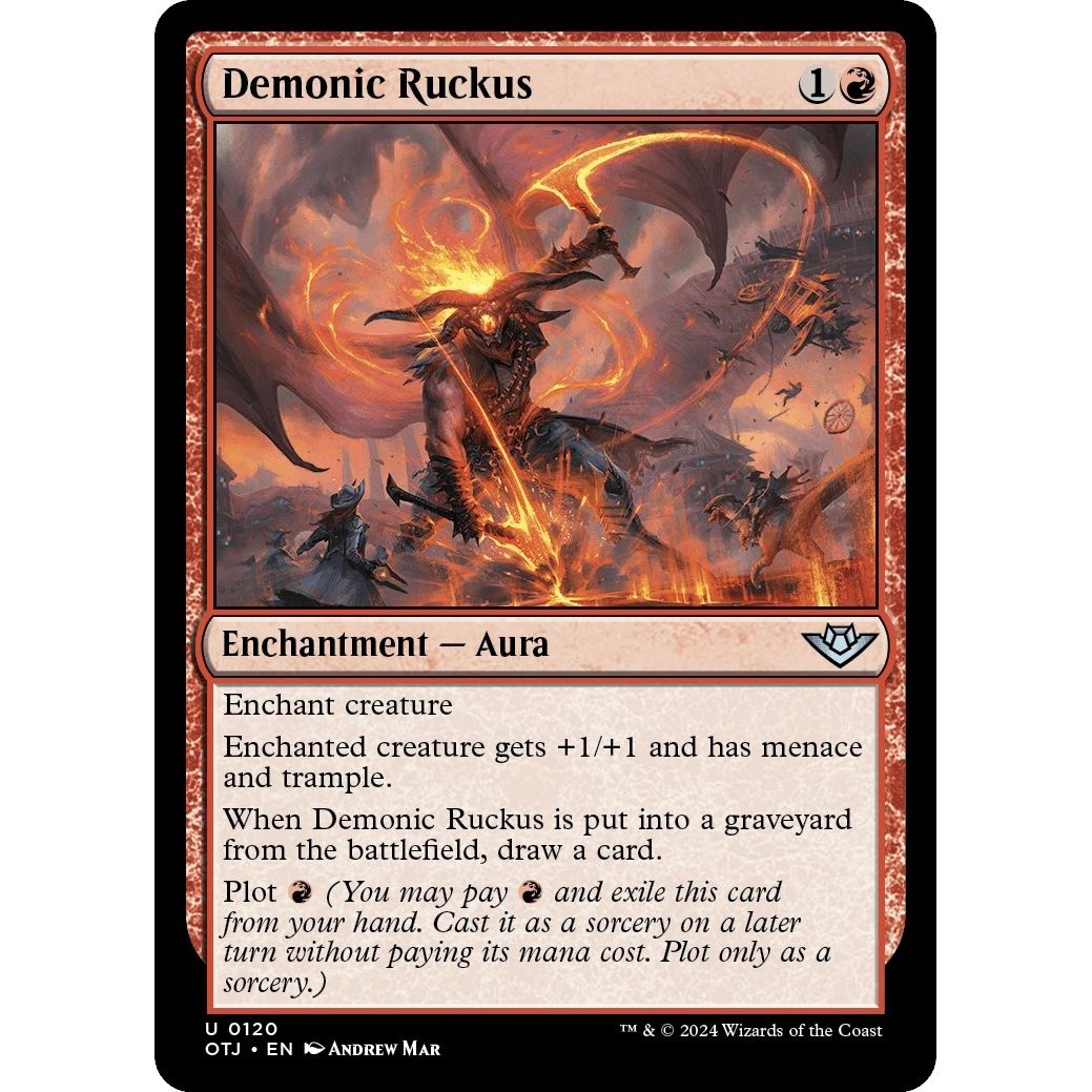 Image for Demonic Ruckus (120) (OTJ) - Magic: The Gathering