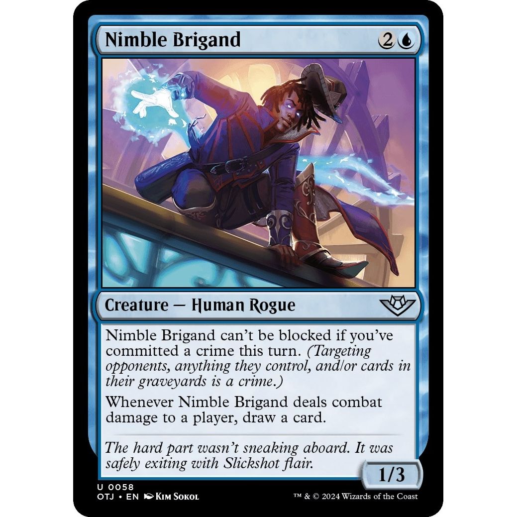 Image for Nimble Brigand (58) (OTJ) - Magic: The Gathering