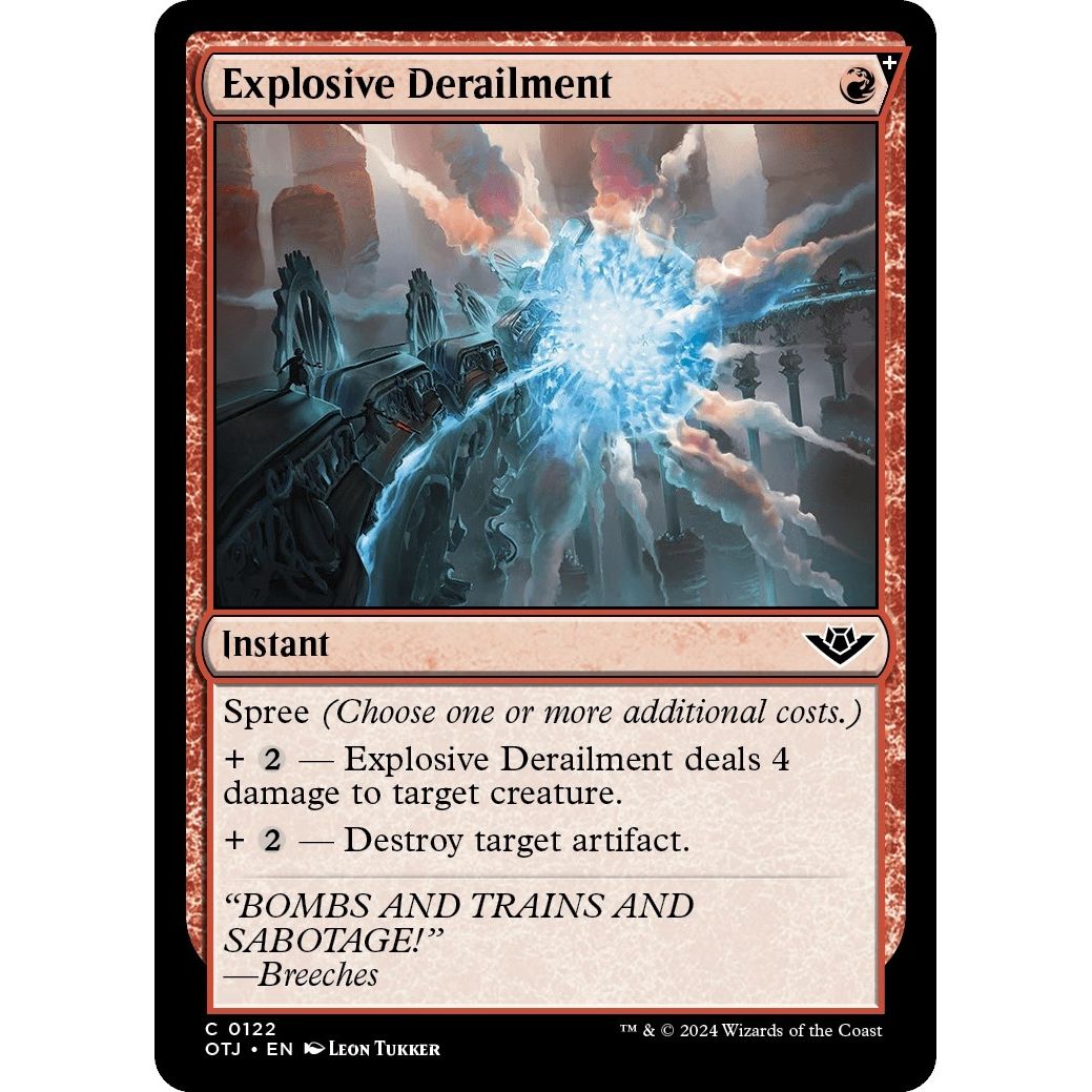 Image for Explosive Derailment (122) (OTJ) - Magic: The Gathering
