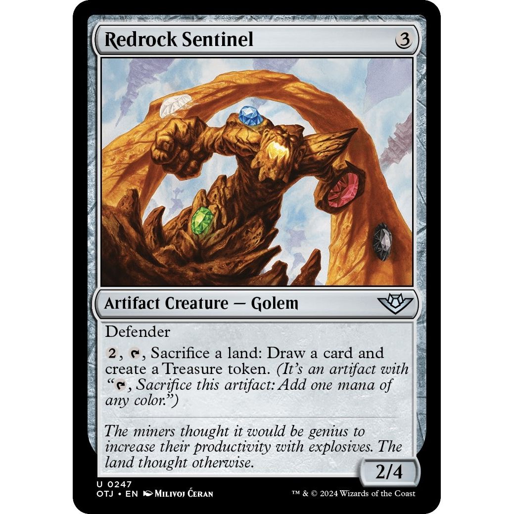 Image for Redrock Sentinel (247) (OTJ) - Magic: The Gathering