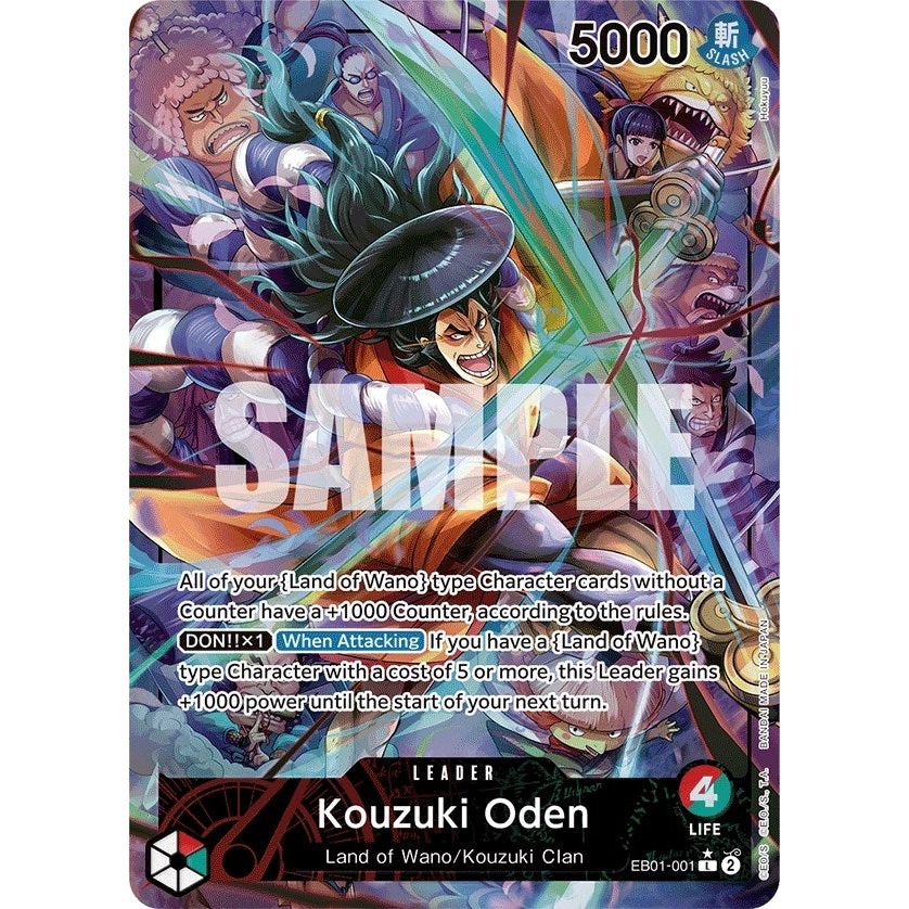 Image for Kouzuki Oden (Alternate Art) (EB01-001) (EB-01) - One Piece Card Game