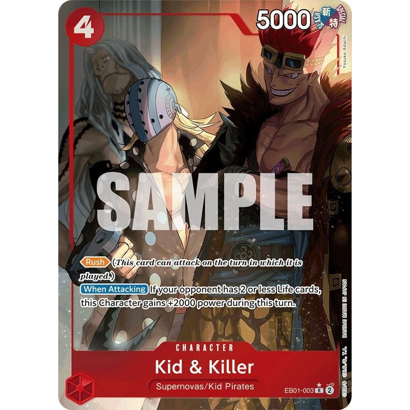 Image for Kid & Killer (Alternate Art) (EB01-003) (EB-01) - One Piece Card Game