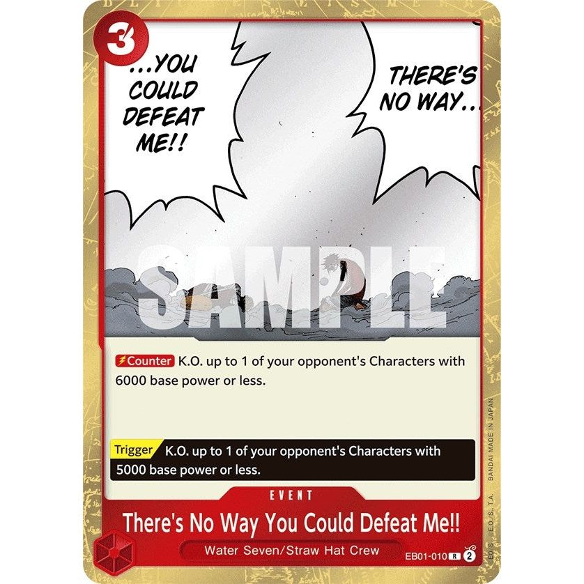 Image for There's No Way You Could Defeat Me!! (EB01-010) (EB-01) - One Piece Card Game