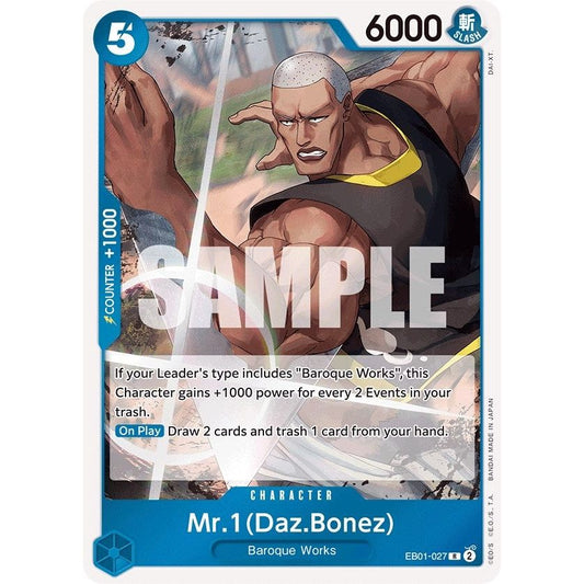Image for Mr. 1 (Daz.Bonez) (EB01-027) (EB-01) - One Piece Card Game