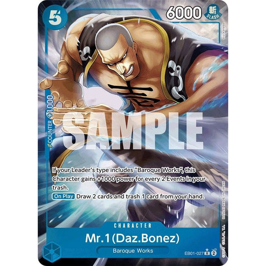 Image for Mr. 1 (Daz.Bonez) (Alternate Art) (EB01-027) (EB-01) - One Piece Card Game