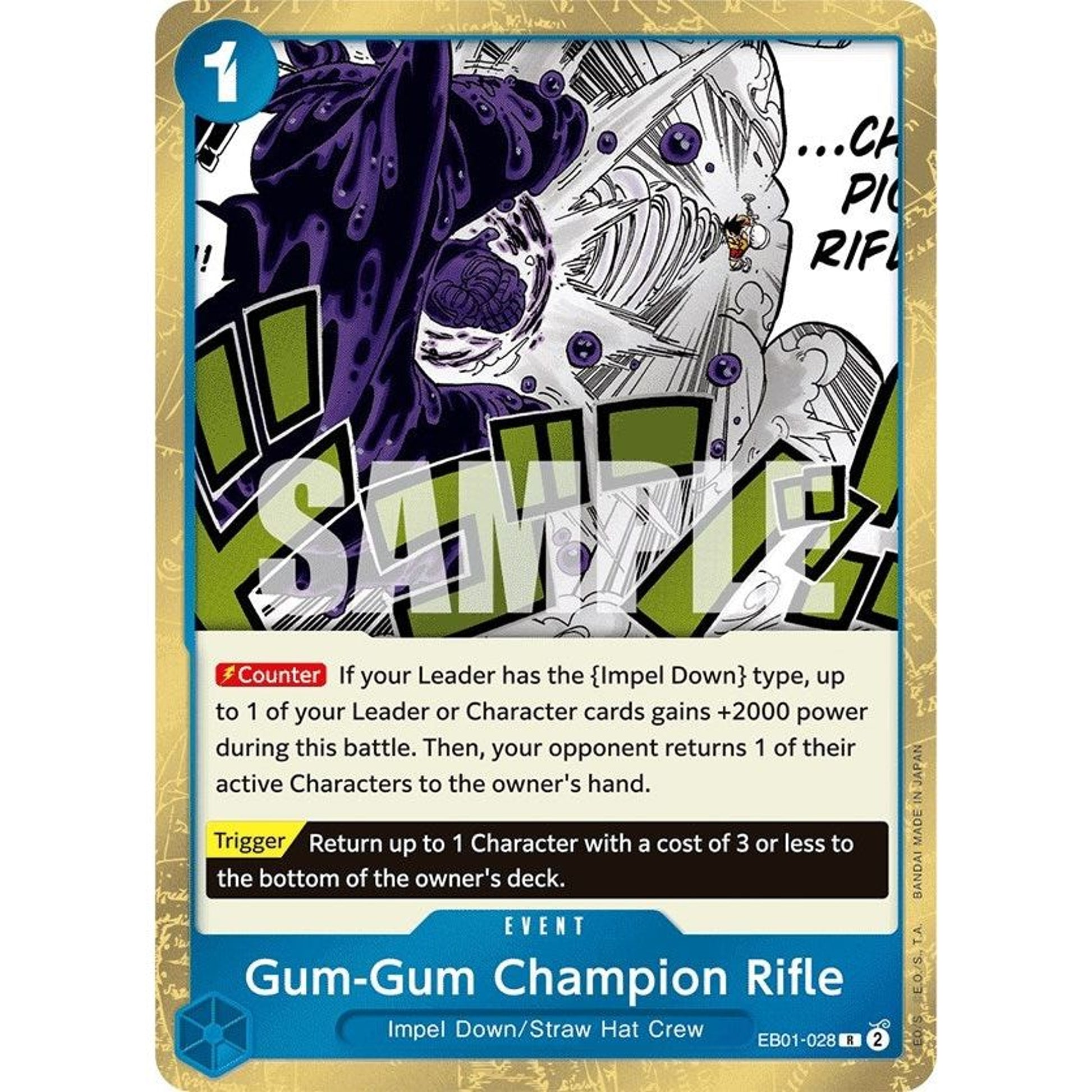 Image for Gum-Gum Champion Rifle (EB01-028) (EB-01) - One Piece Card Game