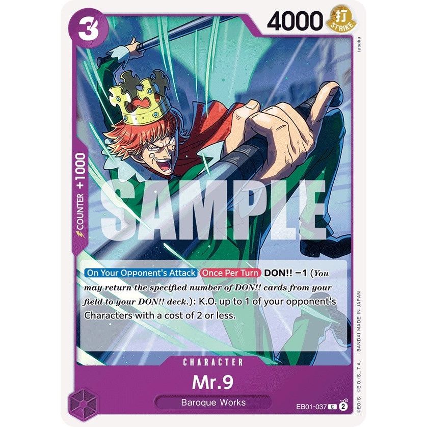 Image for Mr. 9 (EB01-037) (EB-01) - One Piece Card Game