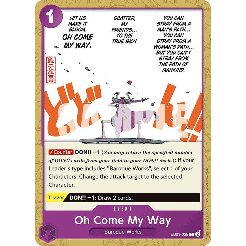 Image for Oh Come My Way (EB01-038) (EB-01) - One Piece Card Game