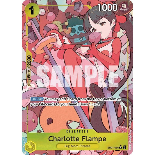 Image for Charlotte Flampe (Alternate Art) (EB01-056) (EB-01) - One Piece Card Game