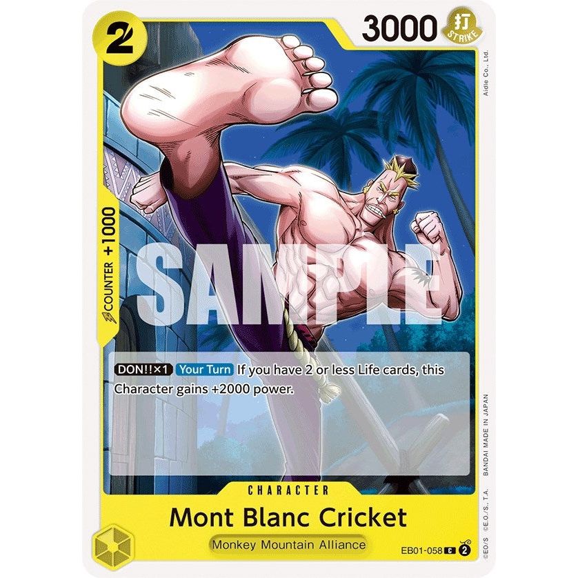 Image for Mont Blanc Cricket (EB01-058) (EB-01) - One Piece Card Game