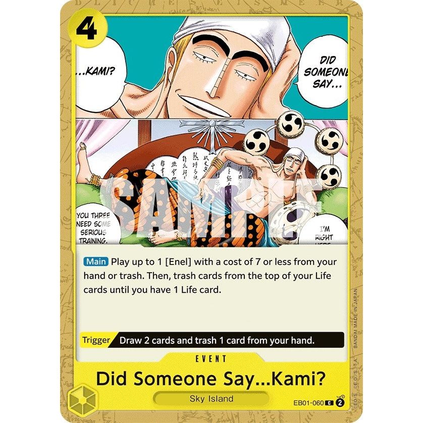 Image for Did Someone Say...Kami? (EB01-060) (EB-01) - One Piece Card Game