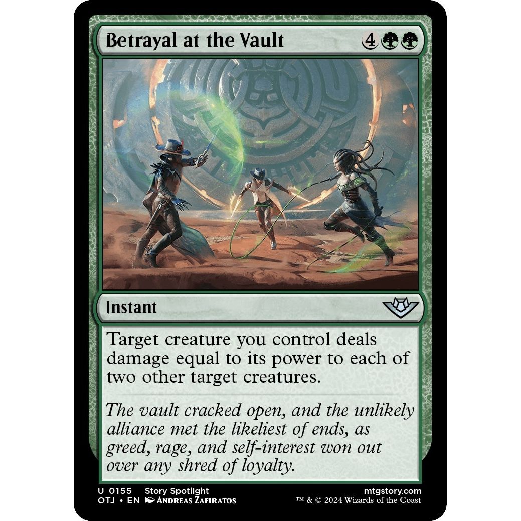 Image for Betrayal at the Vault (155) (OTJ) - Magic: The Gathering