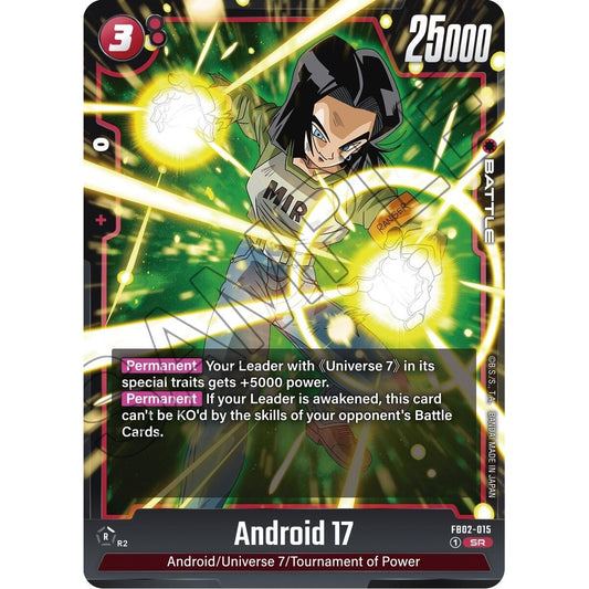 Image for Android 17 - FB02-015 (FB02-015) (FB02) - Dragon Ball Super: Fusion World