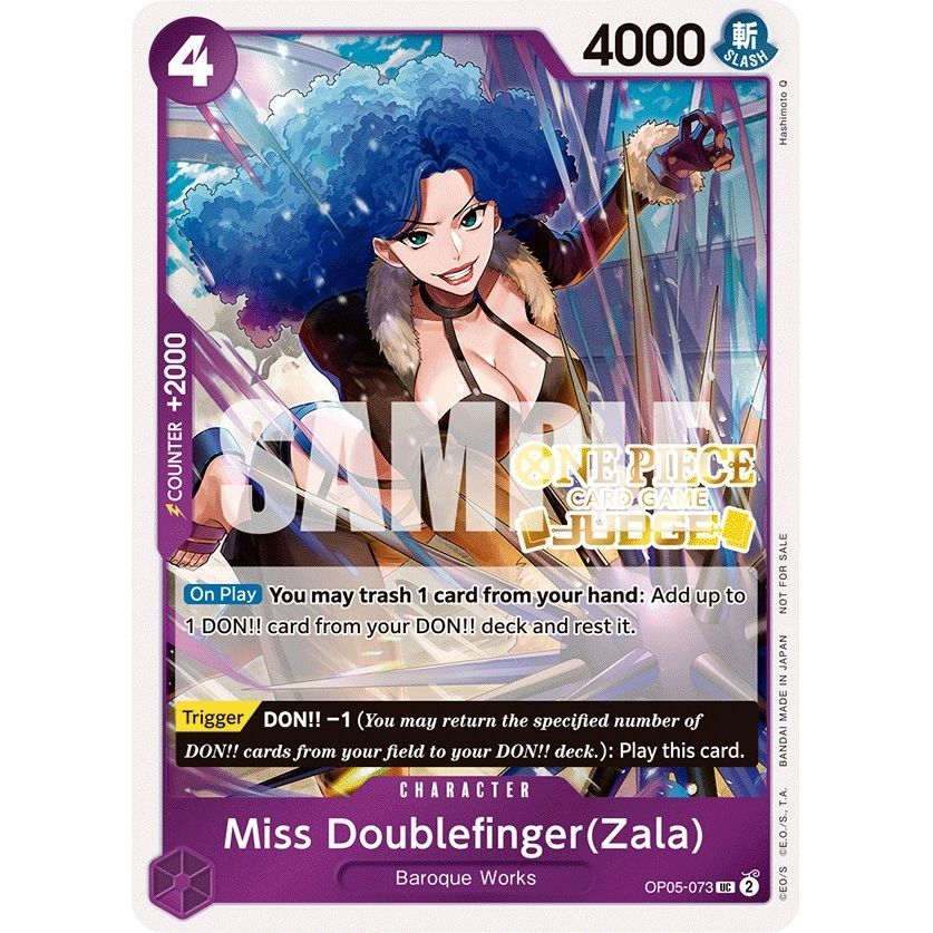 Image for Miss Doublefinger(Zala) (Judge Pack Vol. 3) (OP05-073) (OP-PR) - One Piece Card Game