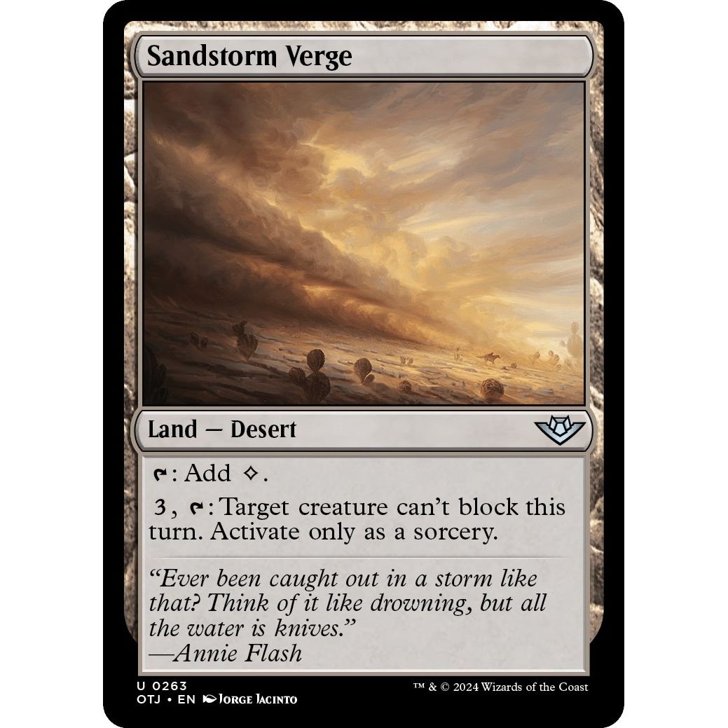 Image for Sandstorm Verge (263) (OTJ) - Magic: The Gathering