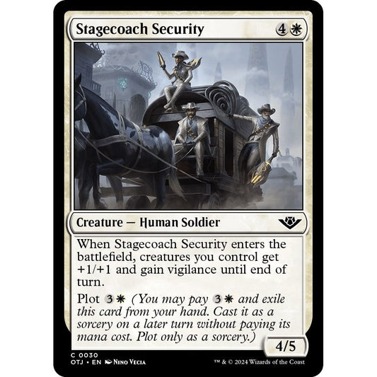 Image for Stagecoach Security (30) (OTJ) - Magic: The Gathering