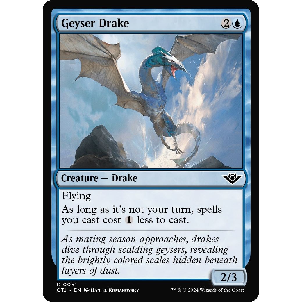 Image for Geyser Drake (51) (OTJ) - Magic: The Gathering