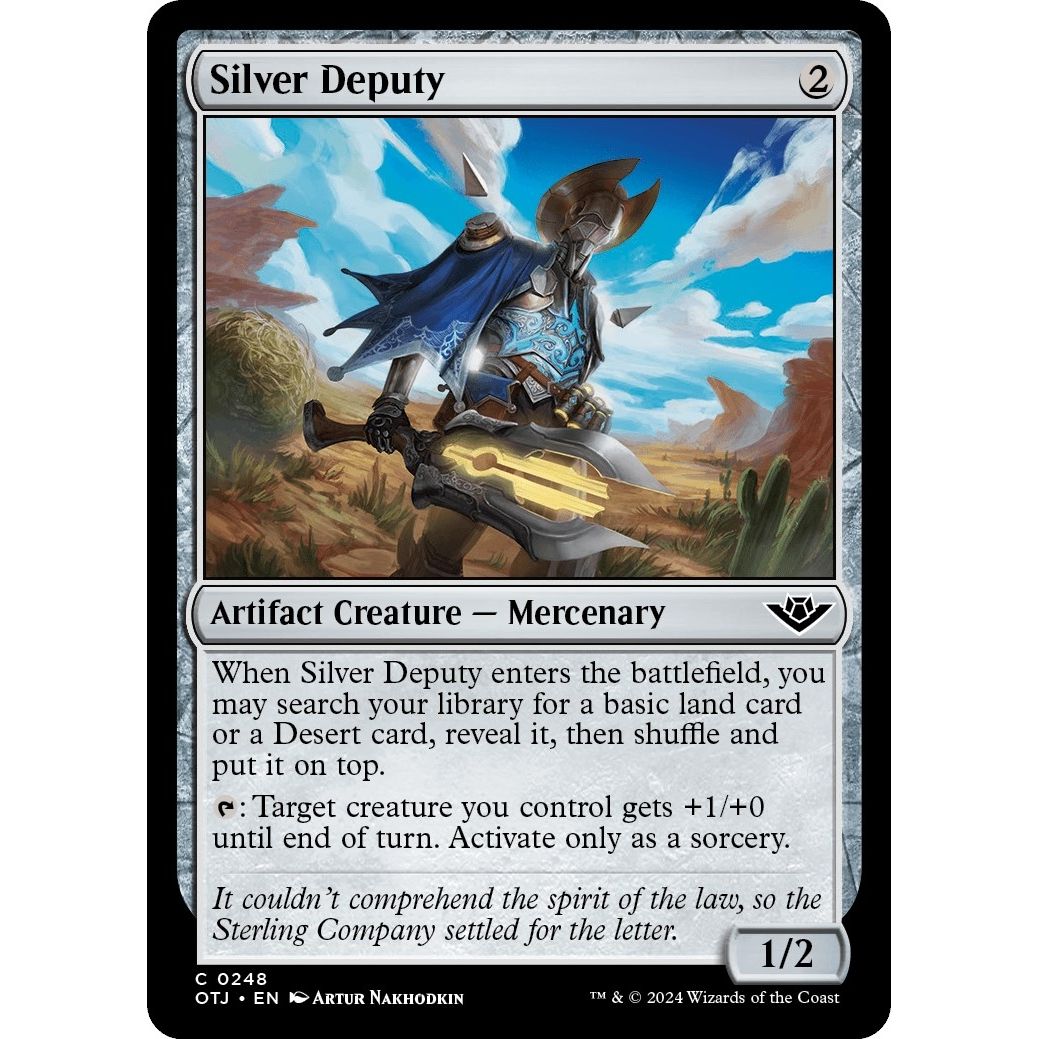 Image for Silver Deputy (248) (OTJ) - Magic: The Gathering