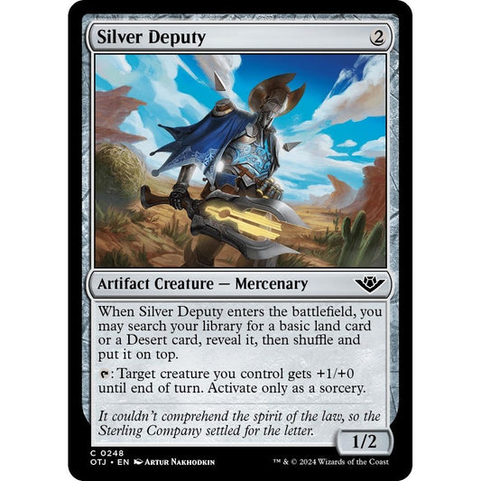 Image for Silver Deputy (248) (OTJ) - Magic: The Gathering