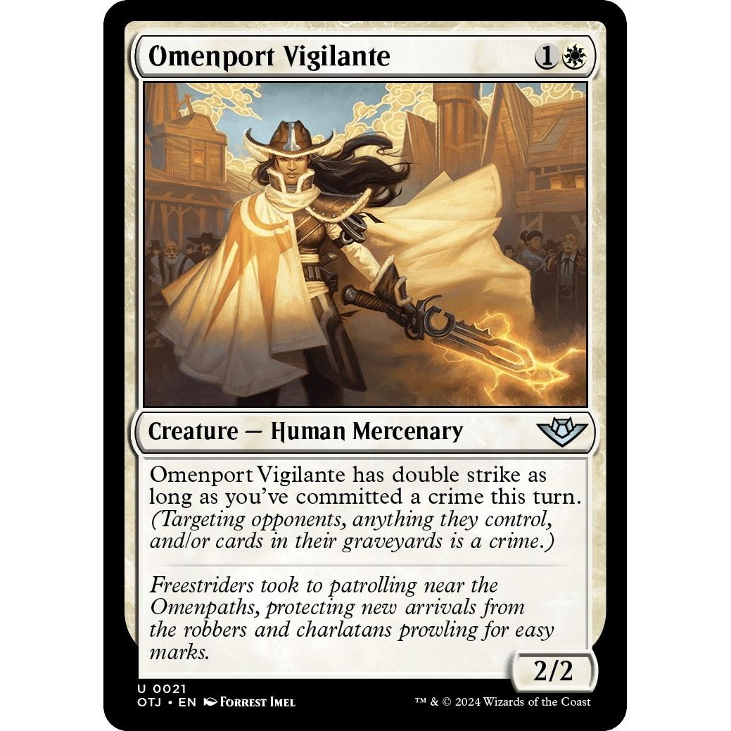 Image for Omenport Vigilante (21) (OTJ) - Magic: The Gathering