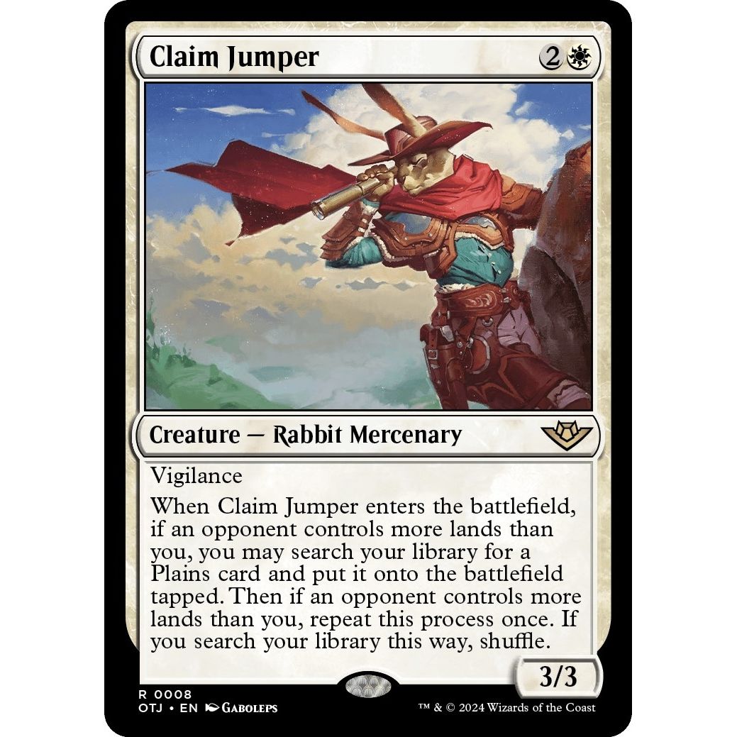 Image for Claim Jumper (8) (OTJ) - Magic: The Gathering