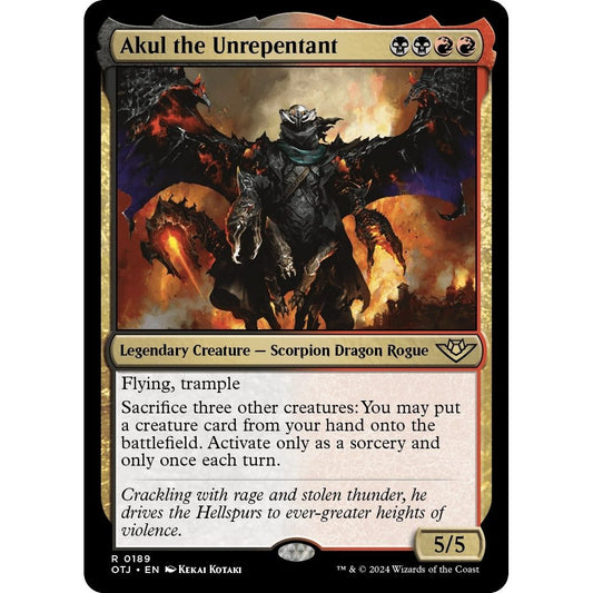 Image for Akul the Unrepentant (189) (OTJ) - Magic: The Gathering