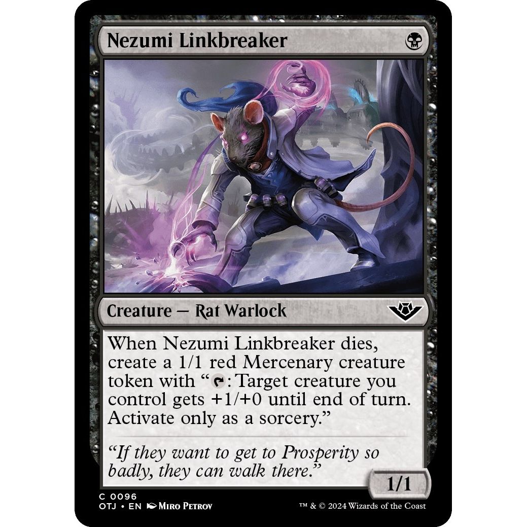 Image for Nezumi Linkbreaker (96) (OTJ) - Magic: The Gathering