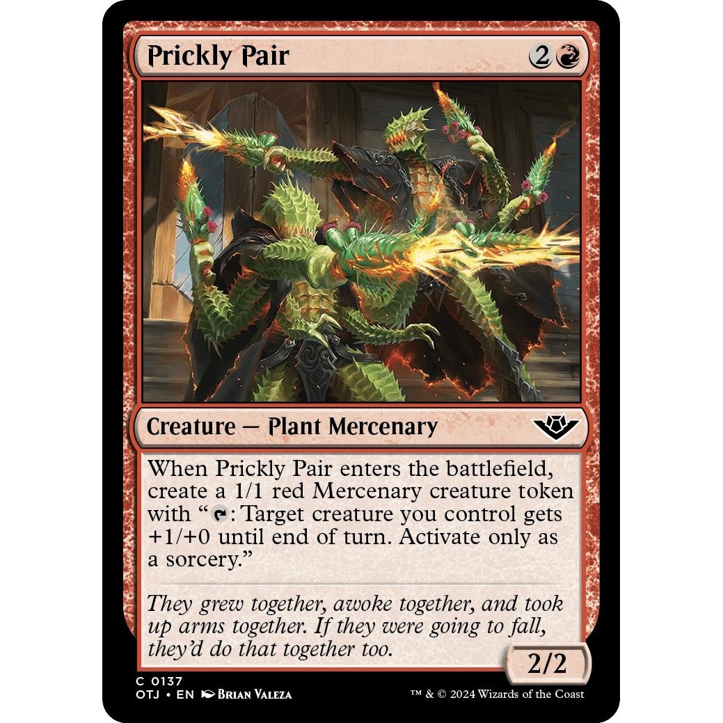 Image for Prickly Pair (137) (OTJ) - Magic: The Gathering