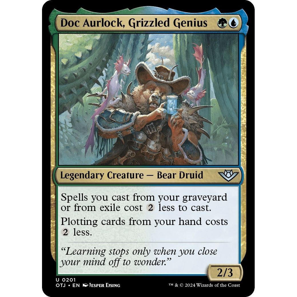Image for Doc Aurlock, Grizzled Genius (201) (OTJ) - Magic: The Gathering