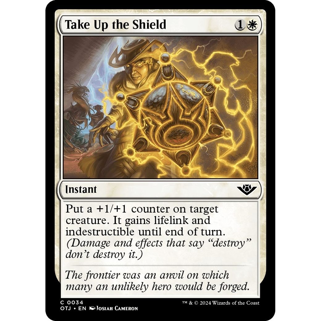 Image for Take Up the Shield (34) (OTJ) - Magic: The Gathering