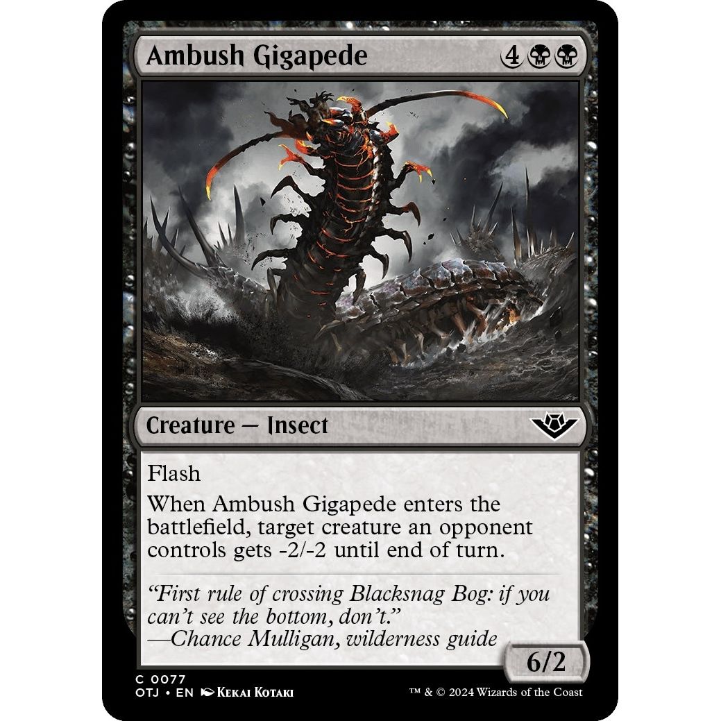 Image for Ambush Gigapede (77) (OTJ) - Magic: The Gathering