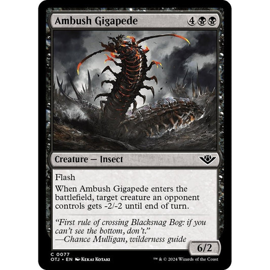 Image for Ambush Gigapede (77) (OTJ) - Magic: The Gathering