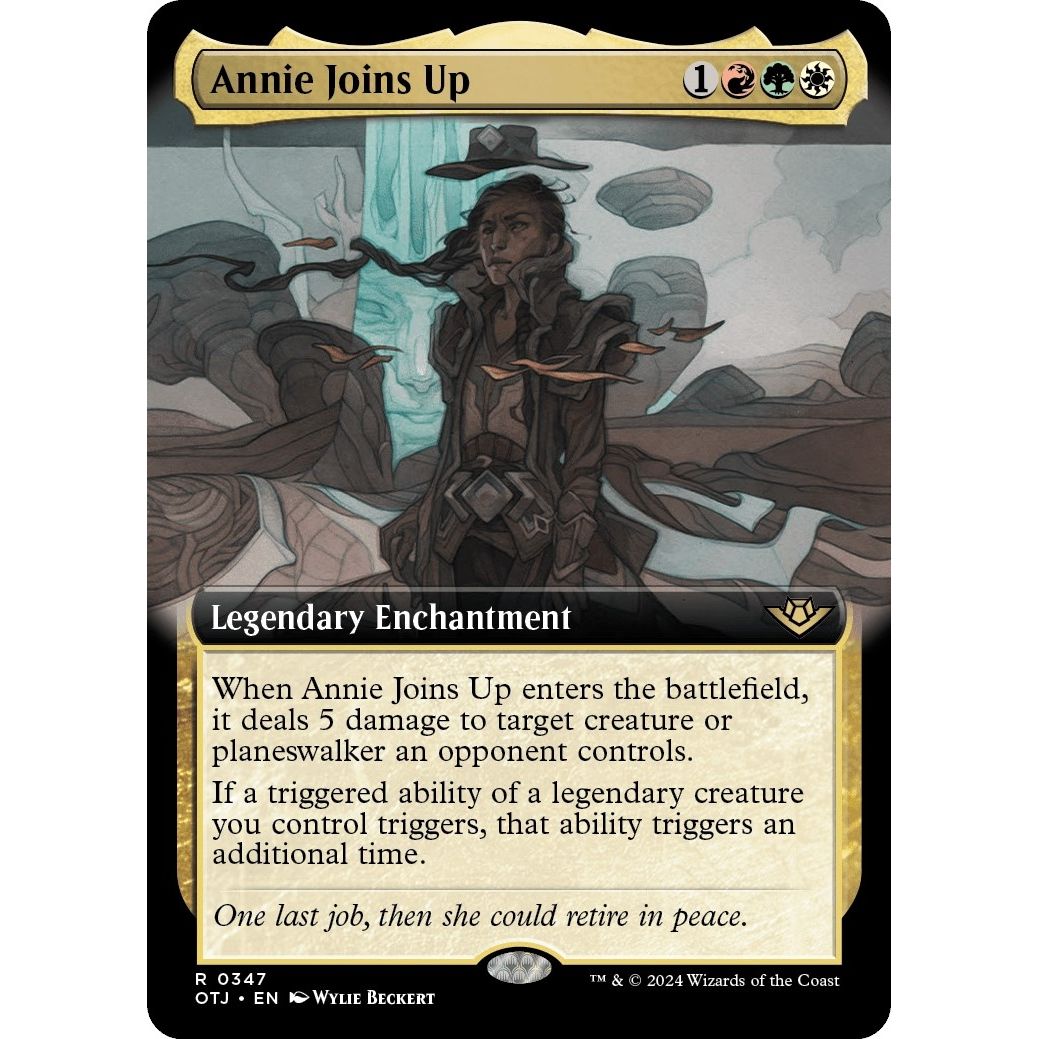 Image for Annie Joins Up (Extended Art) (347) (OTJ) - Magic: The Gathering