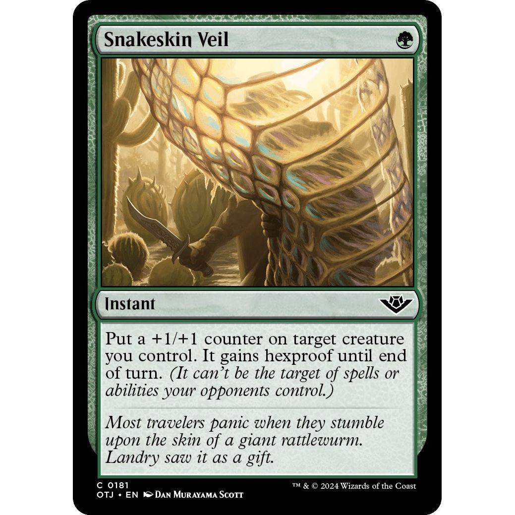 Image for Snakeskin Veil (181) (OTJ) - Magic: The Gathering