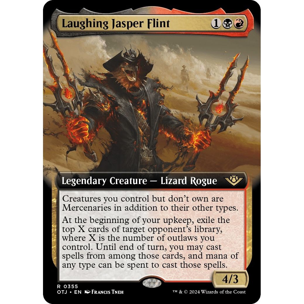 Image for Laughing Jasper Flint (Extended Art) (355) (OTJ) - Magic: The Gathering