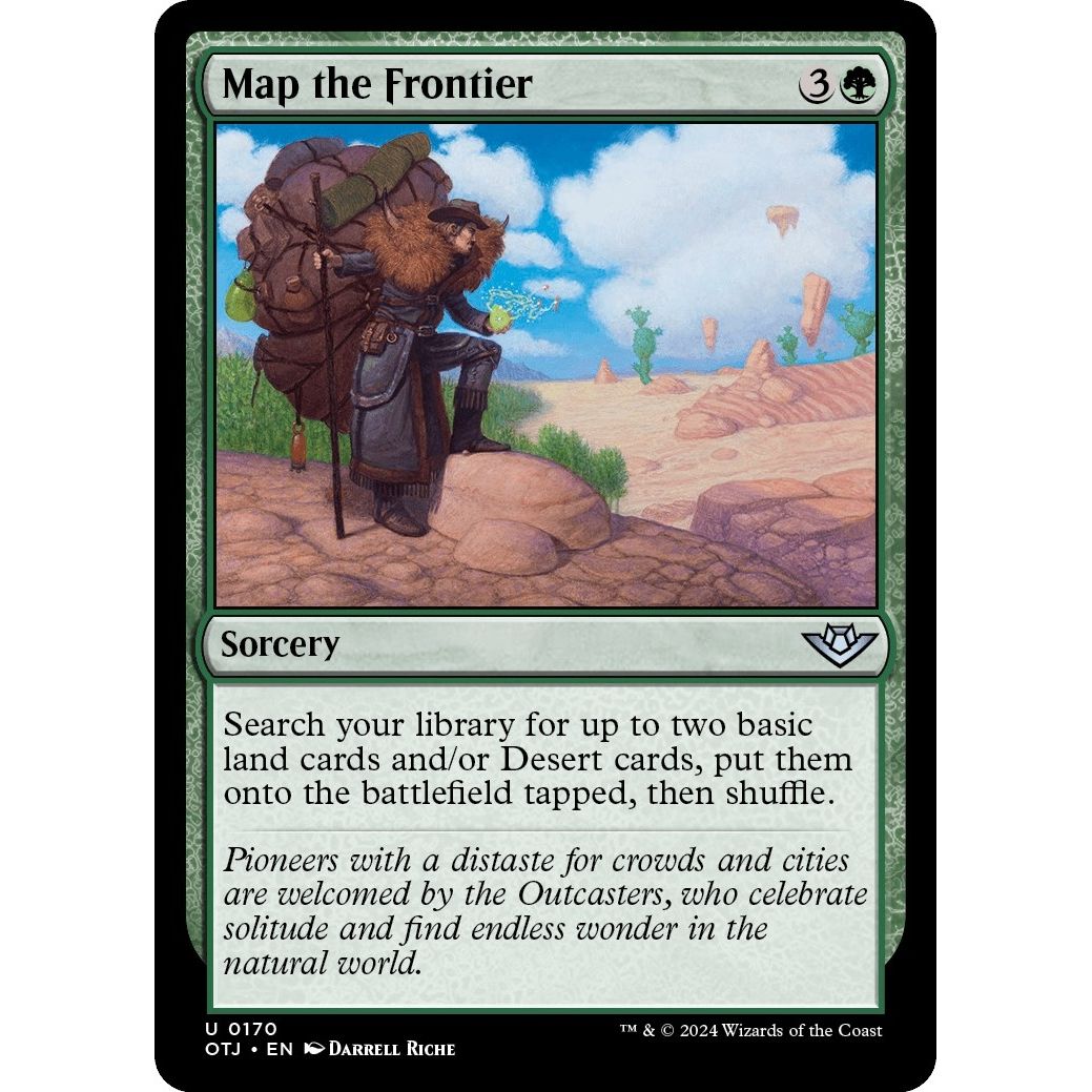 Image for Map the Frontier (170) (OTJ) - Magic: The Gathering