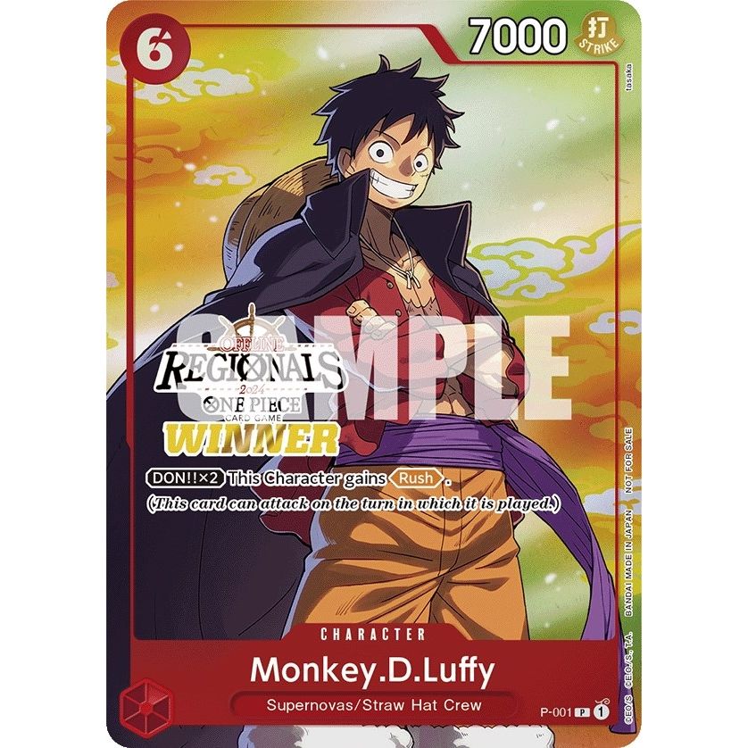 Image for Monkey.D.Luffy (001) (Offline Regional 2024 Vol. 2) [Winner] (P-001) (OP-PR) - One Piece Card Game