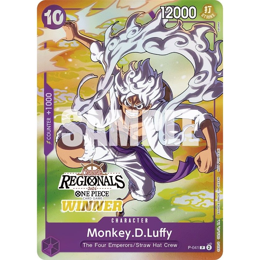 Image for Monkey.D.Luffy (041) (Online Regional 2024 Vol. 2) [Winner] (P-041) (OP-PR) - One Piece Card Game