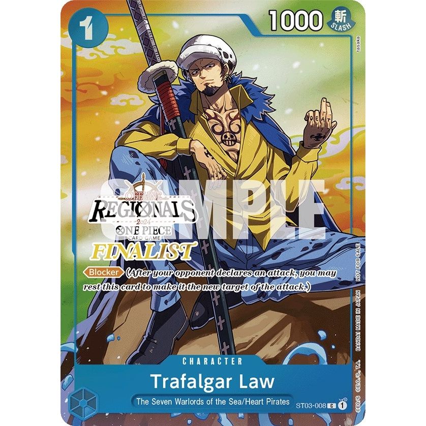 Image for Trafalgar Law (Online Regional 2024 Vol. 2) [Finalist] (ST03-008) (OP-PR) - One Piece Card Game