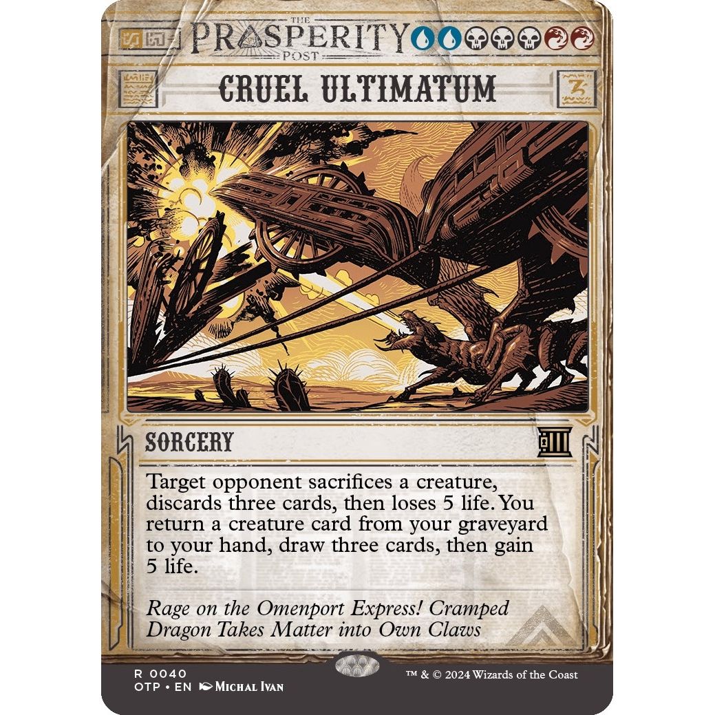Image for Cruel Ultimatum (40) (OTP) - Magic: The Gathering
