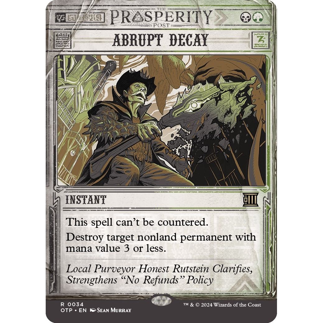 Image for Abrupt Decay (34) (OTP) - Magic: The Gathering